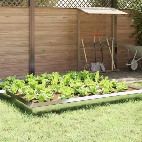 Gard Antimelc Metalic 4 Bucăți Argintiu 50x25 cm