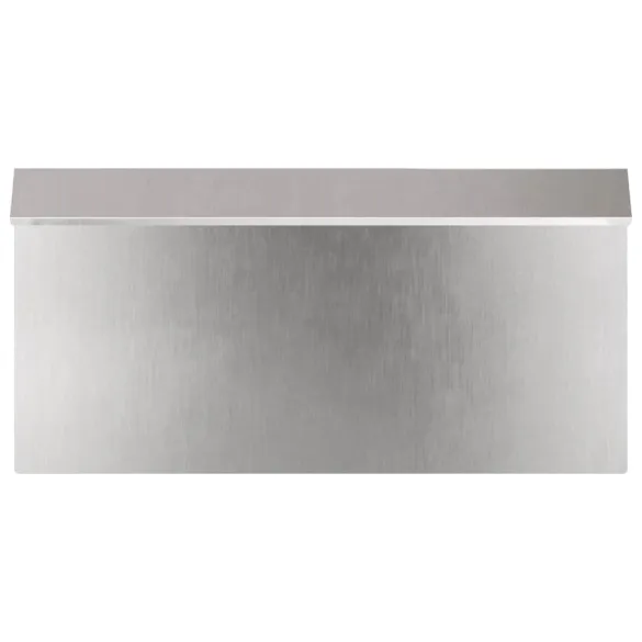 Gard Antimelc Metalic 4 Bucăți Argintiu 50x25 cm