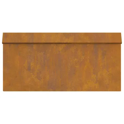 Gard Metalic pentru Melci 16 Piese Ruginit 50x25cm