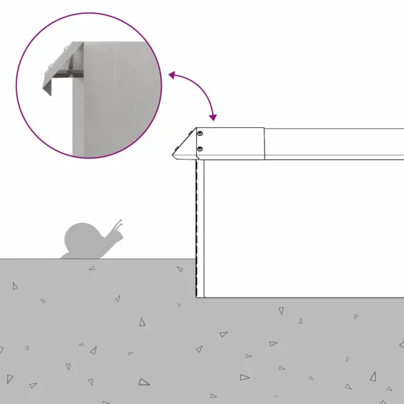 Gard Antimelci Oțel Inoxidabil 100 cm | Rezistent la Intemperii
