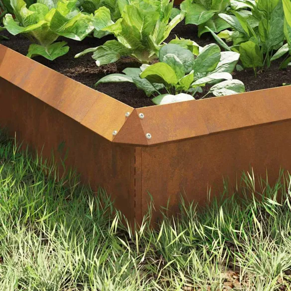 Garduri pentru Melci Oțel Ruginit | 8 bucăți Rezistente