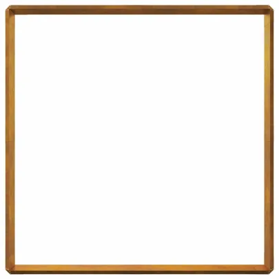 Garduri Metalice pentru Melci - 12 Bucăți, Finisaj Ruginit