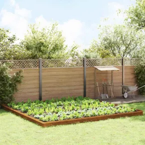 Garduri pentru Melci Metalice Rustite 20 bucăți