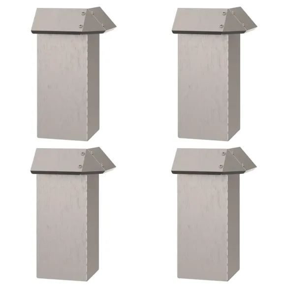 Garduri pentru Melci Metalice Rustite 20 bucăți