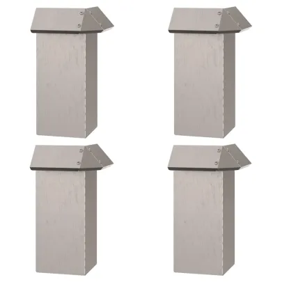 Garduri pentru Melci Metalice Rustite 20 bucăți