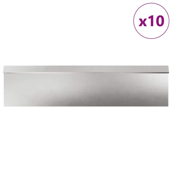 Garduri pentru Melci Oțel Inoxidabil | 16 bucăți Argintiu