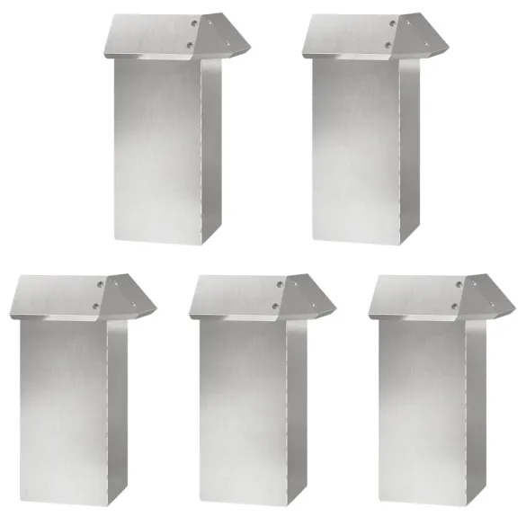 Garduri pentru Melci Oțel Inoxidabil | 16 bucăți Argintiu