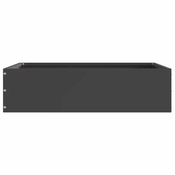 Margine Gazon Oțel 6 piese Negru 50x50x13 cm