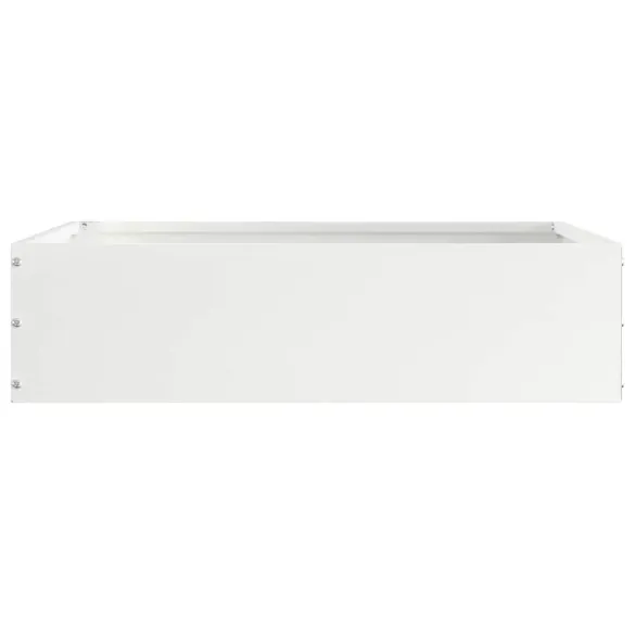 Margine Gazon Albă Oțel | 6 Piese | Delimitare Grădină