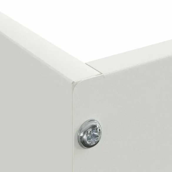 Margine Gazon Oțel Alb 60x60 cm | Delimitare Durabilă Grădină