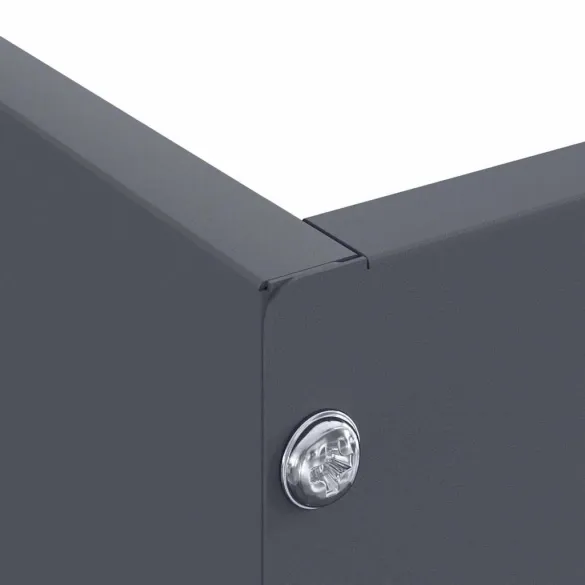 Margine Gazon Oțel Antracit 60x60 cm - Set 6 Piese