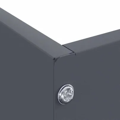 Margine Gazon Oțel Antracit 60x60 cm - Set 6 Piese