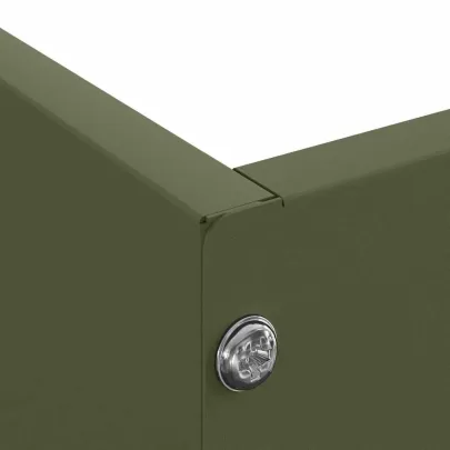 Margine Gazon Oțel Verde | 6 pcs 60x60 cm | Livrare Gratuită