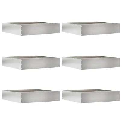 Margini Gazon Oțel 60x60 cm | Set 6 Buc | Livrare Gratuita