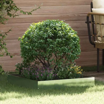 Margine Gazon Oțel Galvanizat 6 Buc | 60x60x13 cm