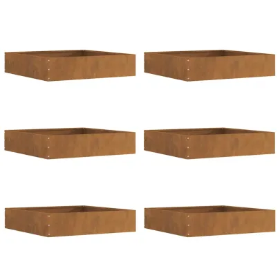 Margine Gazon Oțel Rustică 60x60 cm - Delimitare Grădină