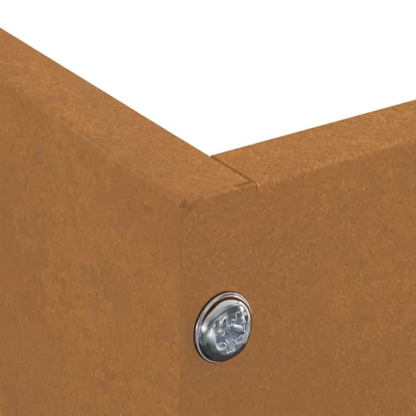 Margine Gazon Oțel Rustică 60x60 cm - Delimitare Grădină