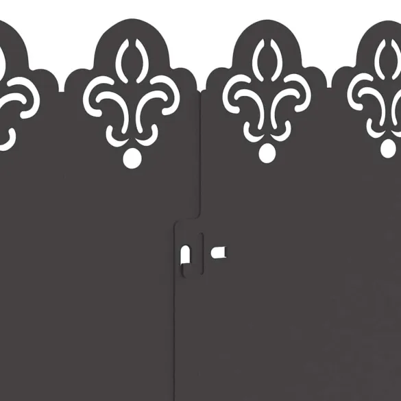 Borduri Gazon Metalice 30 pcs Negru | Delimitare Grădină