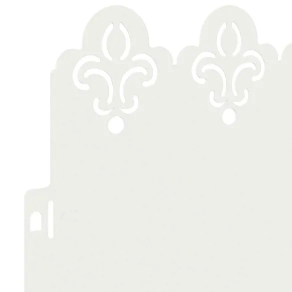 Borduri Gazon Metalice Alb 30pcs | Delimitare Grădină