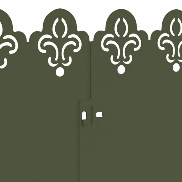 Borduri Gazon Metalice Verde Măsliniu | 10 Piese