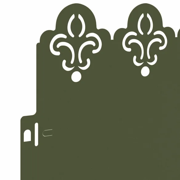 Borduri Gazon Metalice 20 pcs - Verde Măsliniu