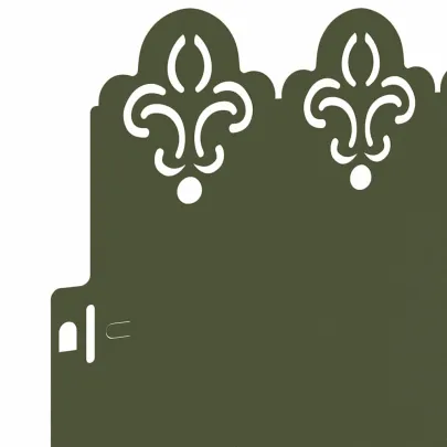 Borduri Gazon Metalice 20 pcs - Verde Măsliniu