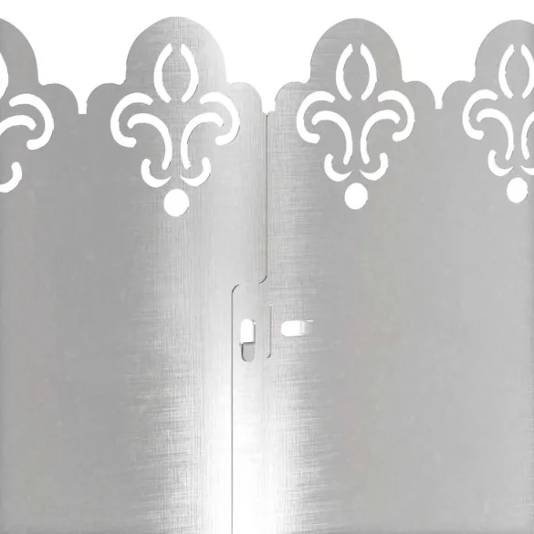 Borduri Gazon Metalice Argintii 20 piese | Delimitare Gradina