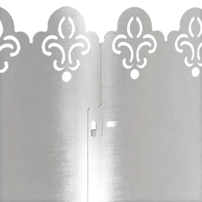 Borduri Gazon Metalice Argintii 20 piese | Delimitare Gradina