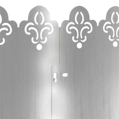 Borduri Gazon Metalice Argintii 10 bucăți 103 cm