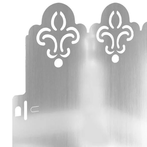 Borduri Gazon Metalice Argintii 20 pcs | Delimitare Grădină