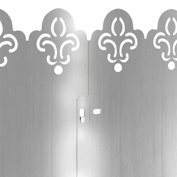 Borduri Gazon Metalice Argintii 30 pcs | Delimitare Gradina