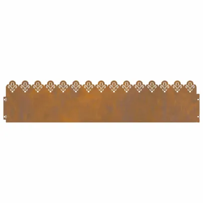 Borduri Gazon Metalice Rustice 103x22cm | Livrare Gratuită