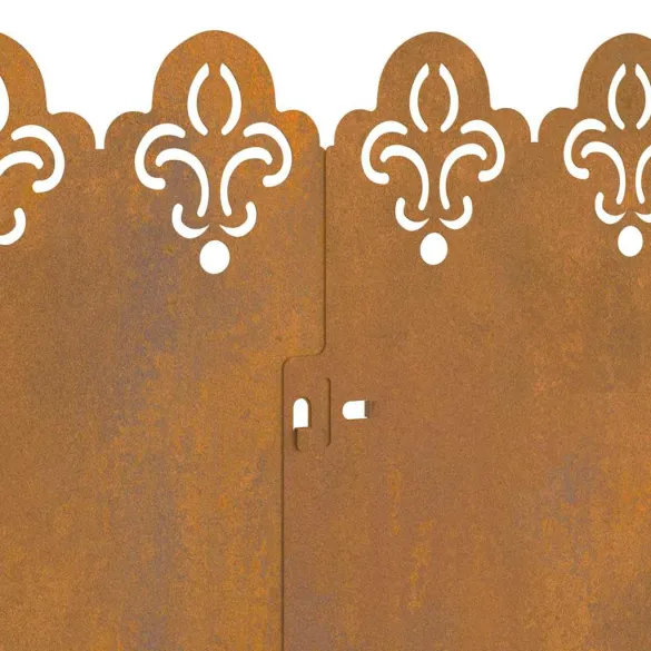 Borduri Gazon Metalice Rustice 103x22cm | Livrare Gratuită