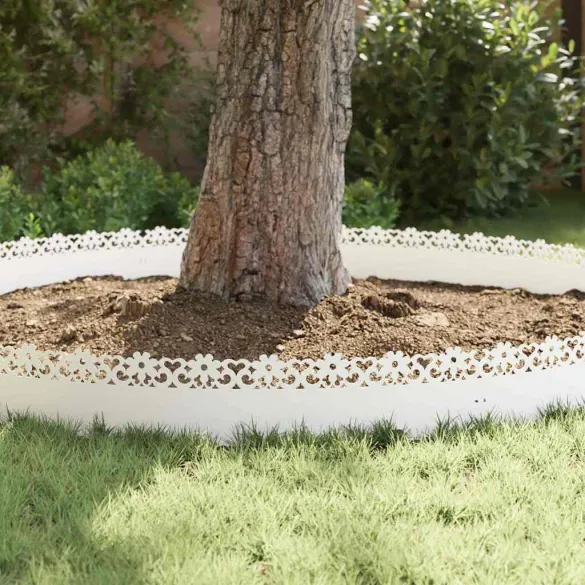 Borduri Gazon Metalice Alb | Delimitare Gradina