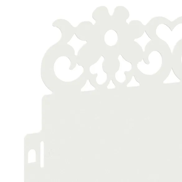 Borduri Gazon Metalice Alb 20 piese | Delimitare Grădină