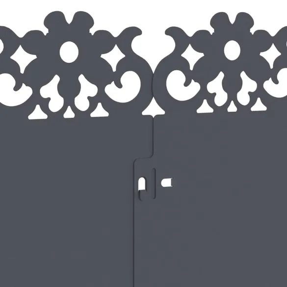 Borduri Gazon Metal Antracit 103x22 cm - Set 10 piese