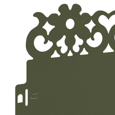 Borduri Gazon Metalice 20 pcs Verde Măsliniu 103cm