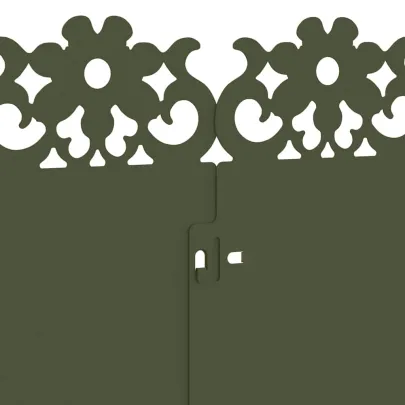 Borduri Gazon Metalice 20 pcs Verde Măsliniu 103cm