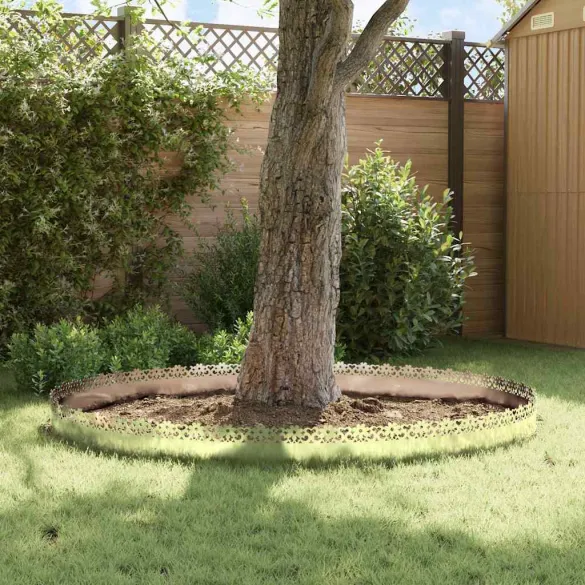 Borduri Gazon Metalice Argintii 20 piese 103x22cm