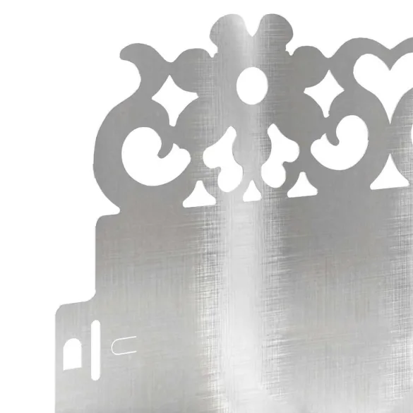 Borduri Gazon Metalice 30 piese Argintiu 103x22 cm