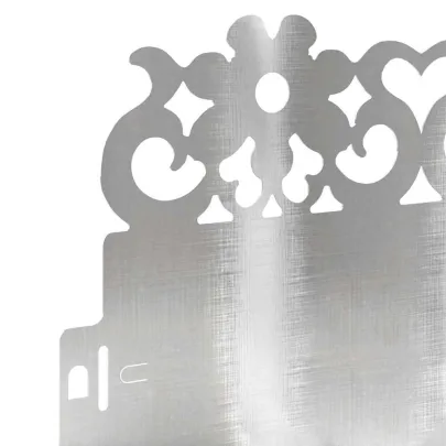 Borduri Gazon Metalice 30 piese Argintiu 103x22 cm