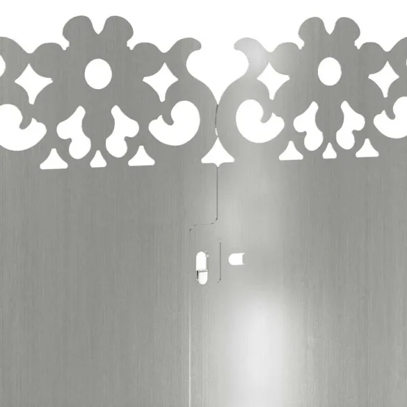 Borduri Gazon Metalice Argintii 10 Bucati 103x22 cm