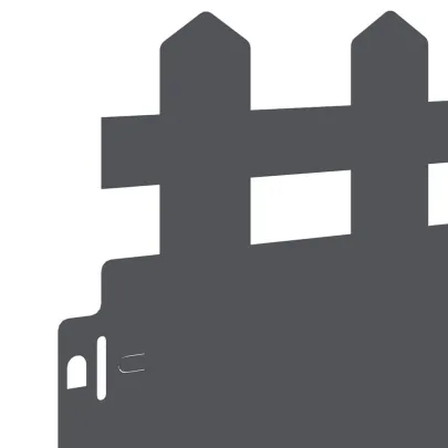 Borduri Gazon Antracit 20 piese Oțel | Delimitare Grădină