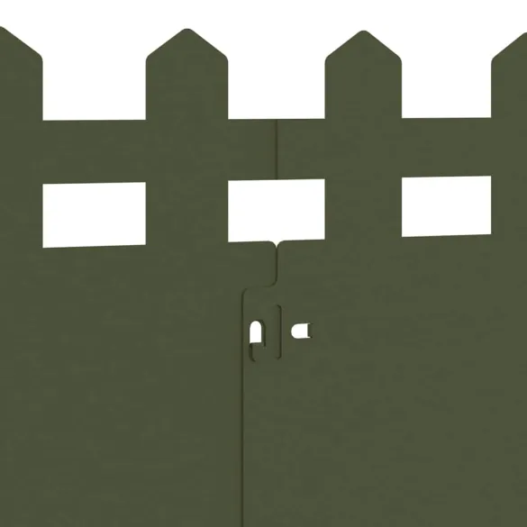 Borduri Gazon Metalice 20 pcs Verde Măsliniu 103x22cm