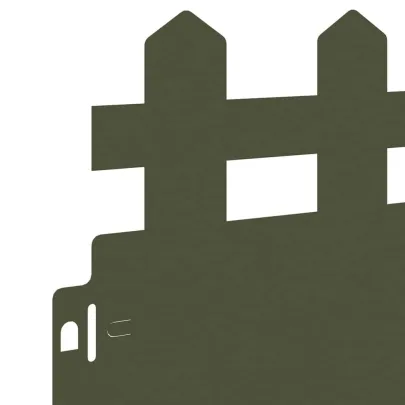 Borduri Gazon Metalice 30 pcs Verde Măsliniu 103x22cm