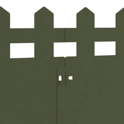 Borduri Gazon Metalice 30 pcs Verde Măsliniu 103x22cm