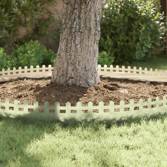 Borduri Gazon Metalice Argintii 30 piese | Delimitare Gradina