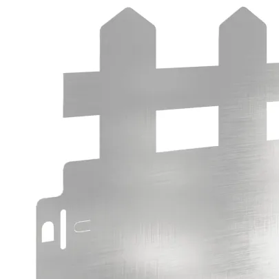 Borduri Gazon Metalice Argintii 30 piese | Delimitare Gradina