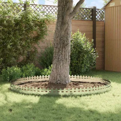 Borduri Gazon Metalice Argintii 20 pcs | Delimitare Grădină