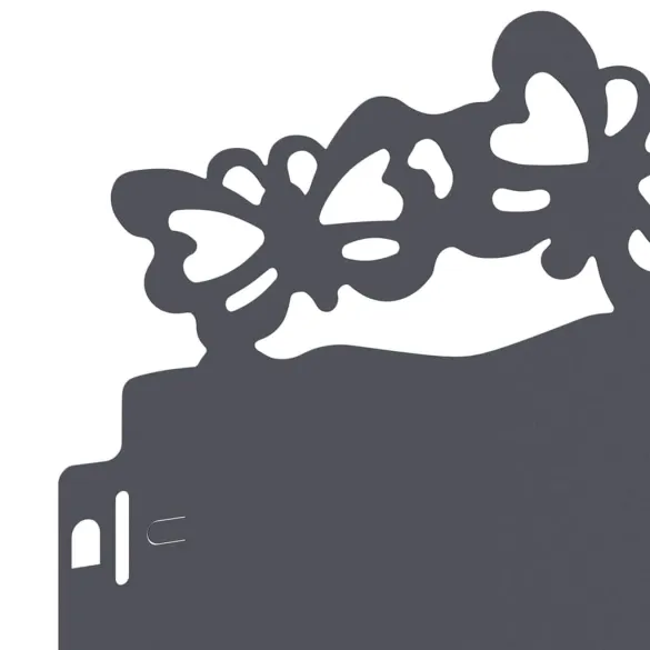 Borduri Gazon Antracit 20 pcs Oțel | Delimitare Grădină